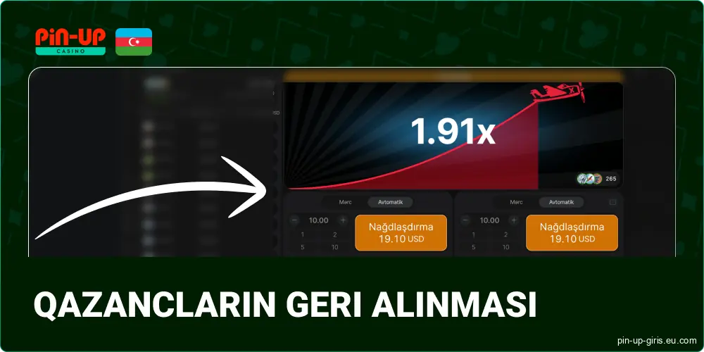 Pin Up Azerbaijan-da oyundan qazandığınız pulları çıxarın